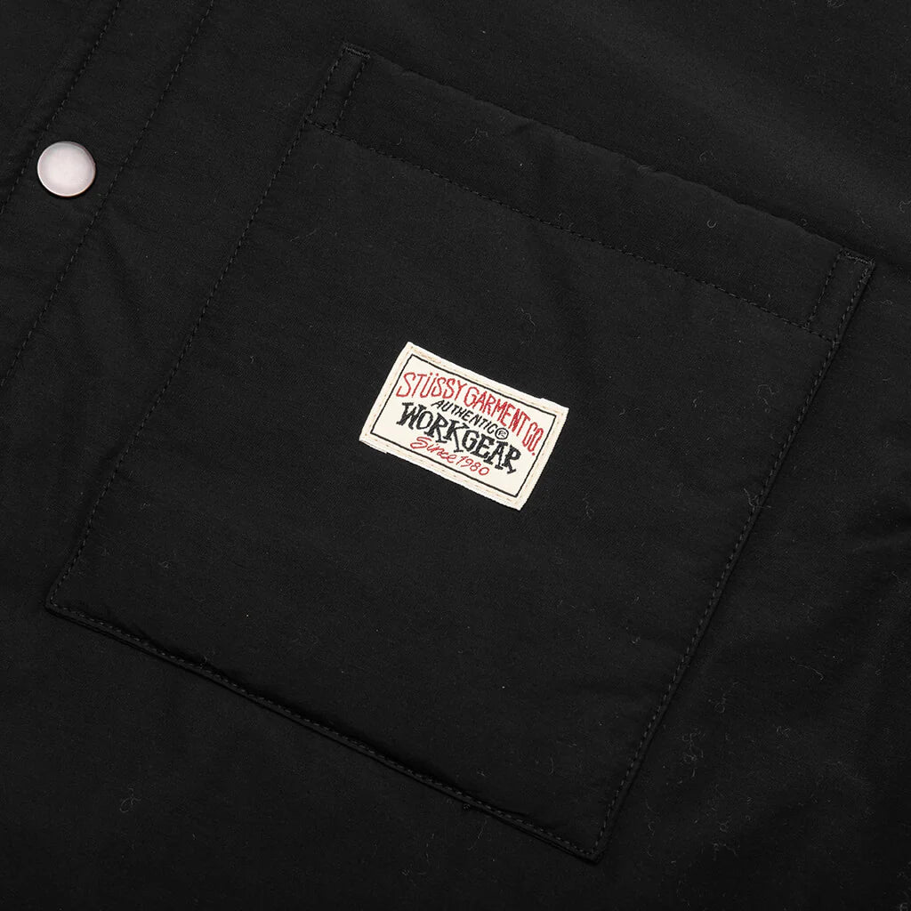 Padded Tech Over Shirt Black