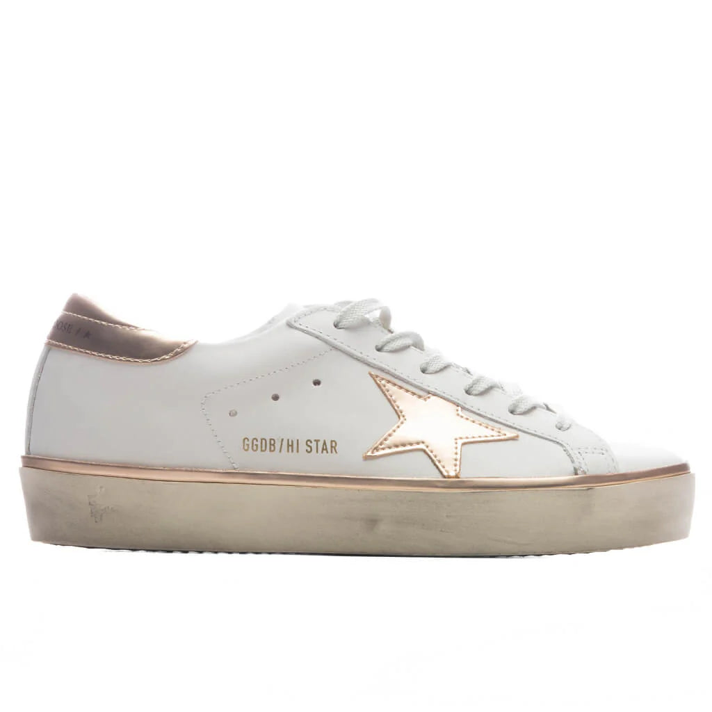 Womens Hi Star White Taupe
