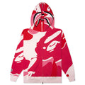 Mega ABC Camo Double Shark Relaxed Fit Full Zip Hoodie Pink