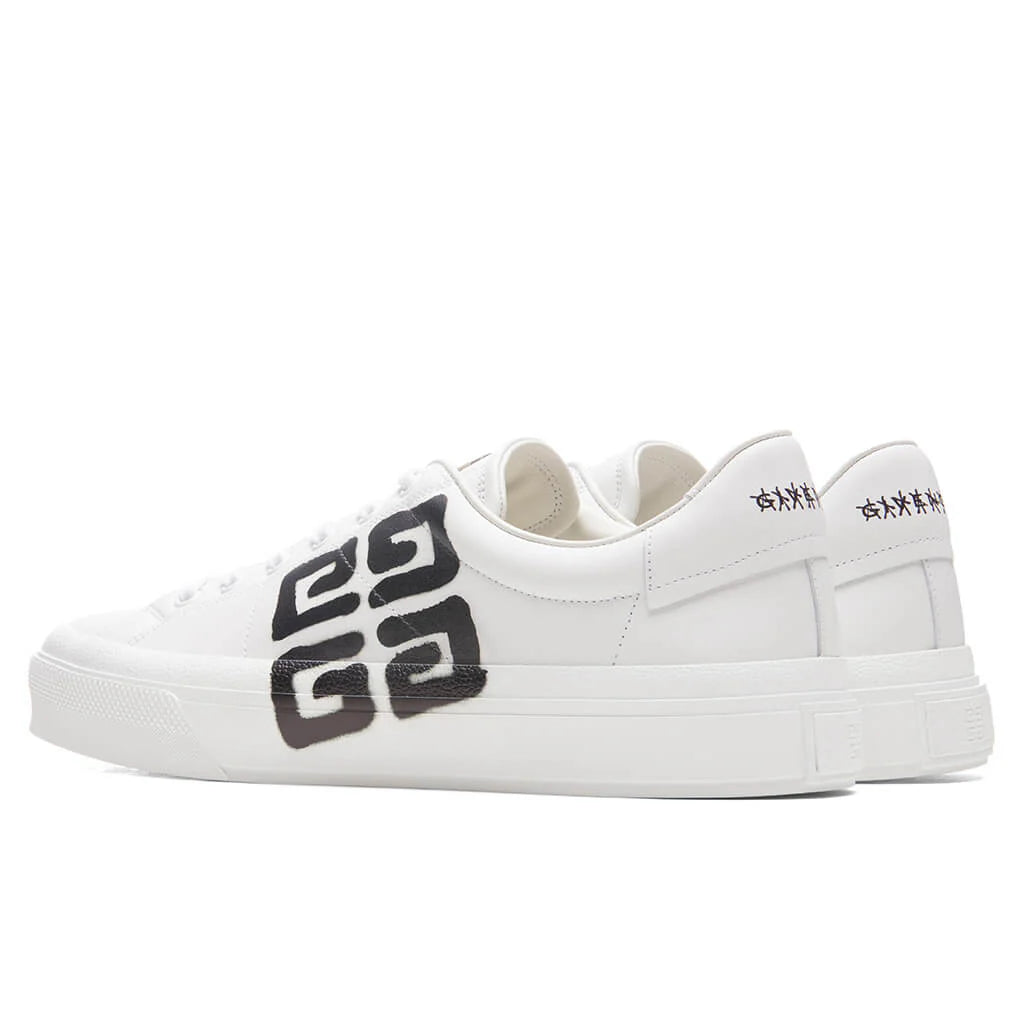 City Court Lace Up Sneaker White Black