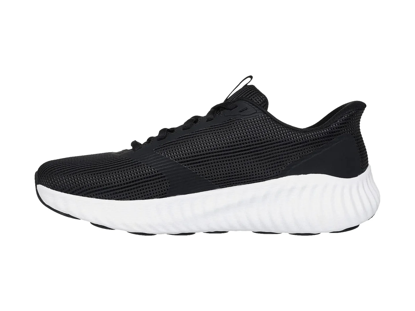 Tenis Skechers Go Run Now Negro y Blanco para Hombre