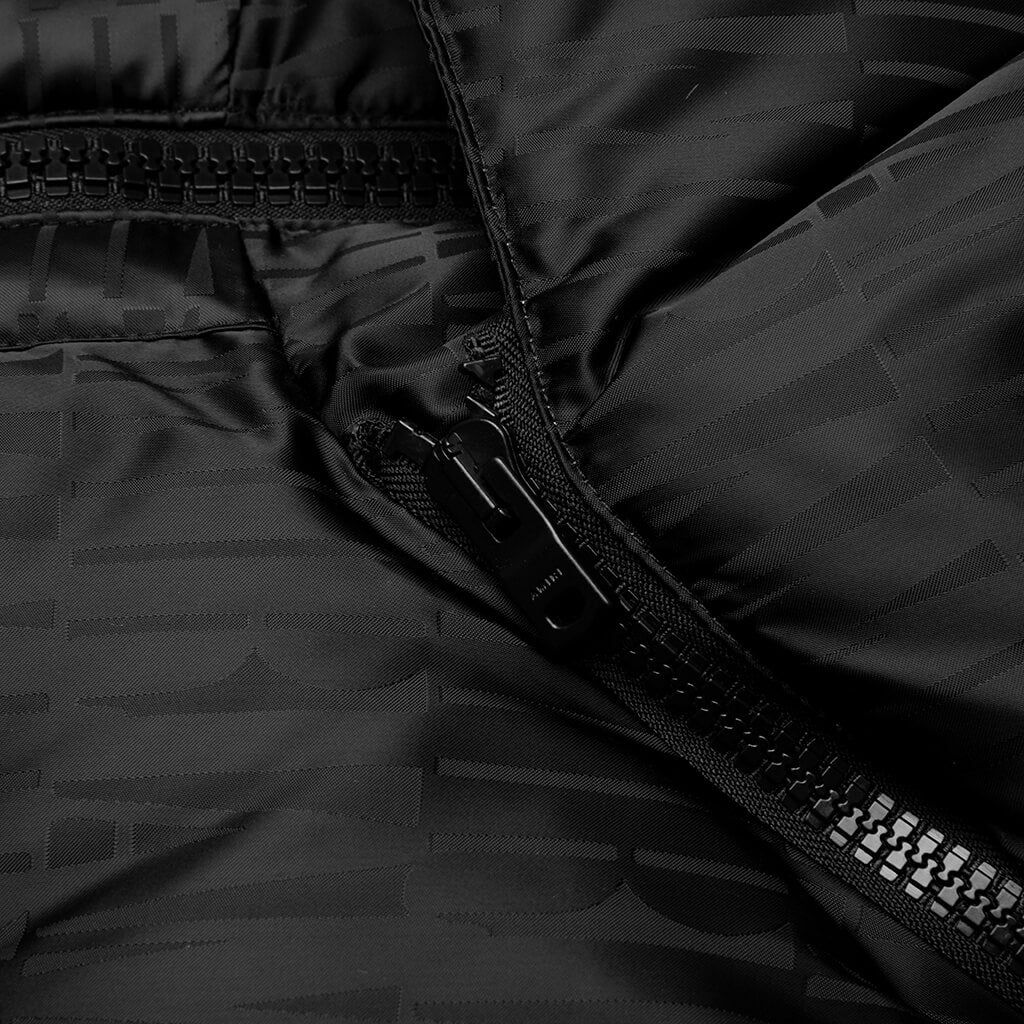 Jacquard Down Gilet Black
