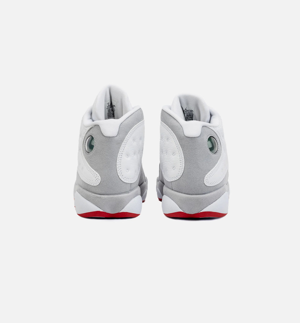 Air Jordan 13 Retro Wolf Grey Mens Lifestyle Shoe White Grey Free Shipping