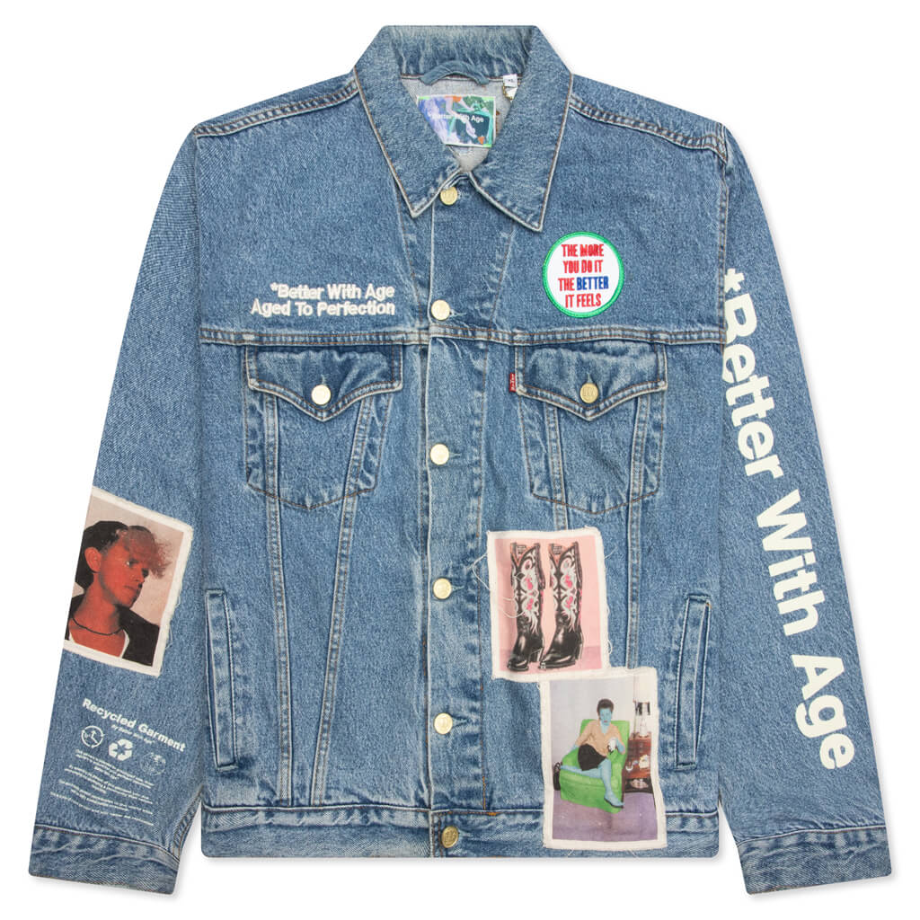 Portrait Denim Jacket Multi