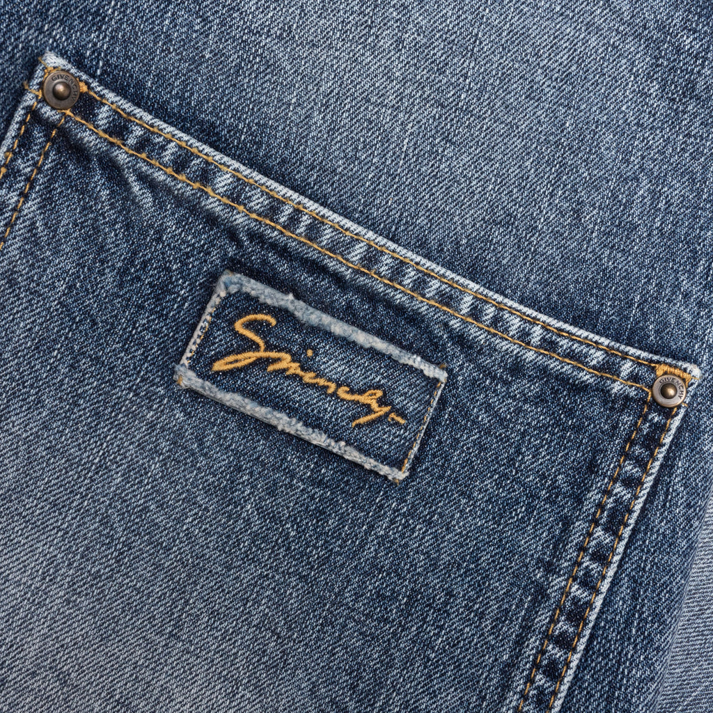 Relaxed Fit Denim Pants Light Blue