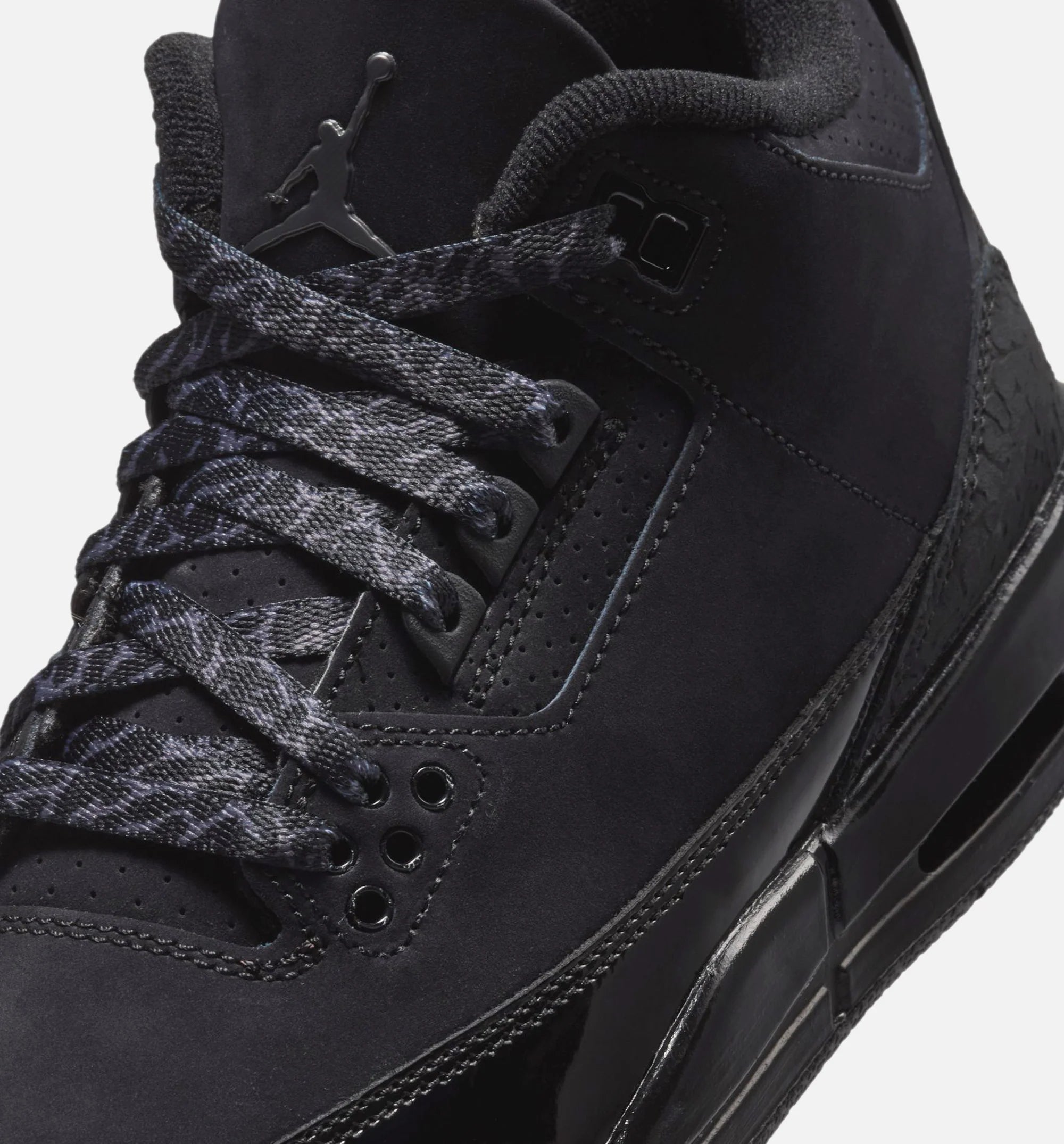 Air Jordan 3 Retro Black Cat Grade School Lifestyle Shoe Black Dark Charcoal Black Free Shipping