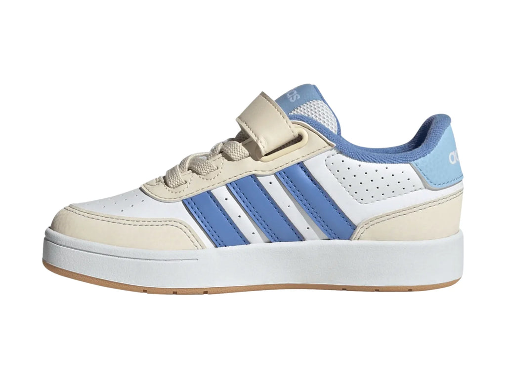 Tenis Adidas Breakbase Blanco y Azul para Niño