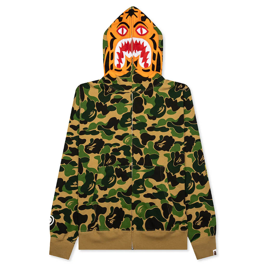 Abc Camo Tiger Full Zip Hoodie Green