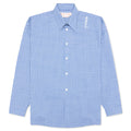 Checked Wool Shirt Blue White