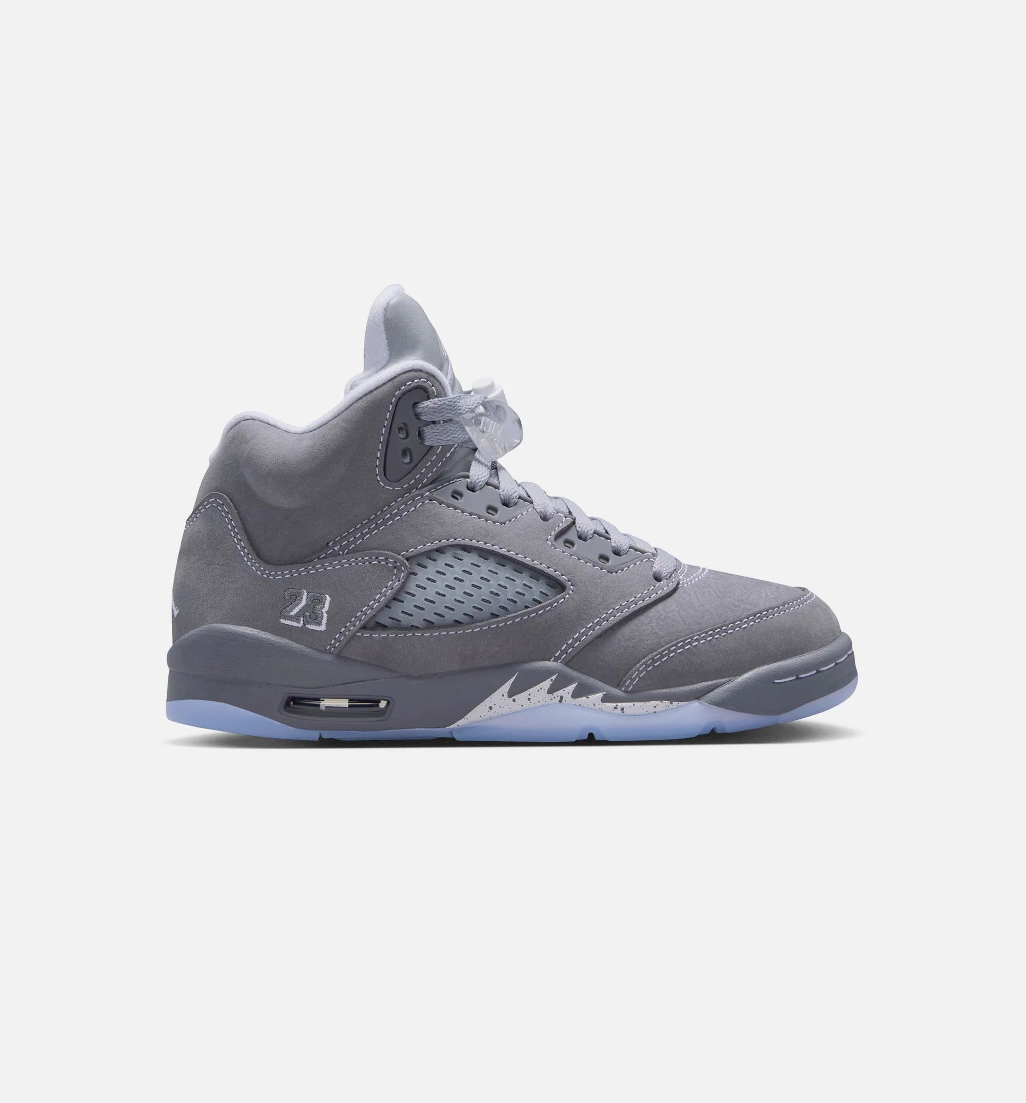 Air Jordan 5 Retro Wolf Grey Grade School Lifestyle Shoe Light Graphite White Wolf Grey