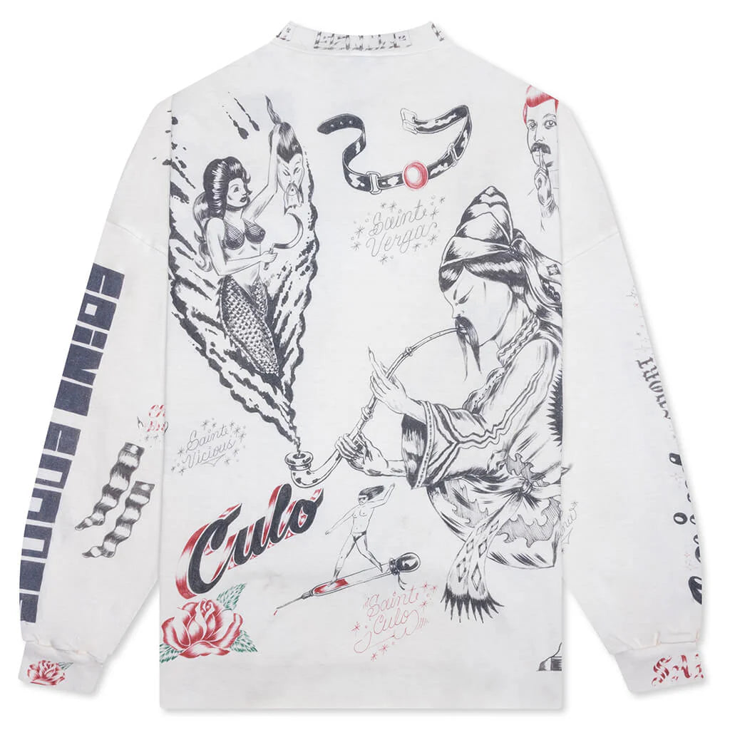 Drawing L S Tee White