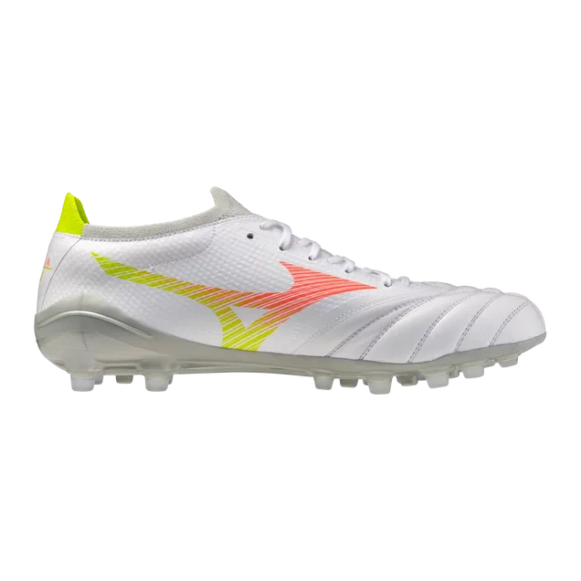 Mizuno Morelia Neo V Beta Pro FG Mens Soccer Cleats White Orange