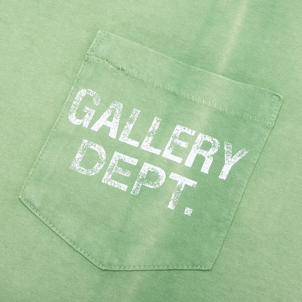 Vintage Logo Painted Tee Light Green