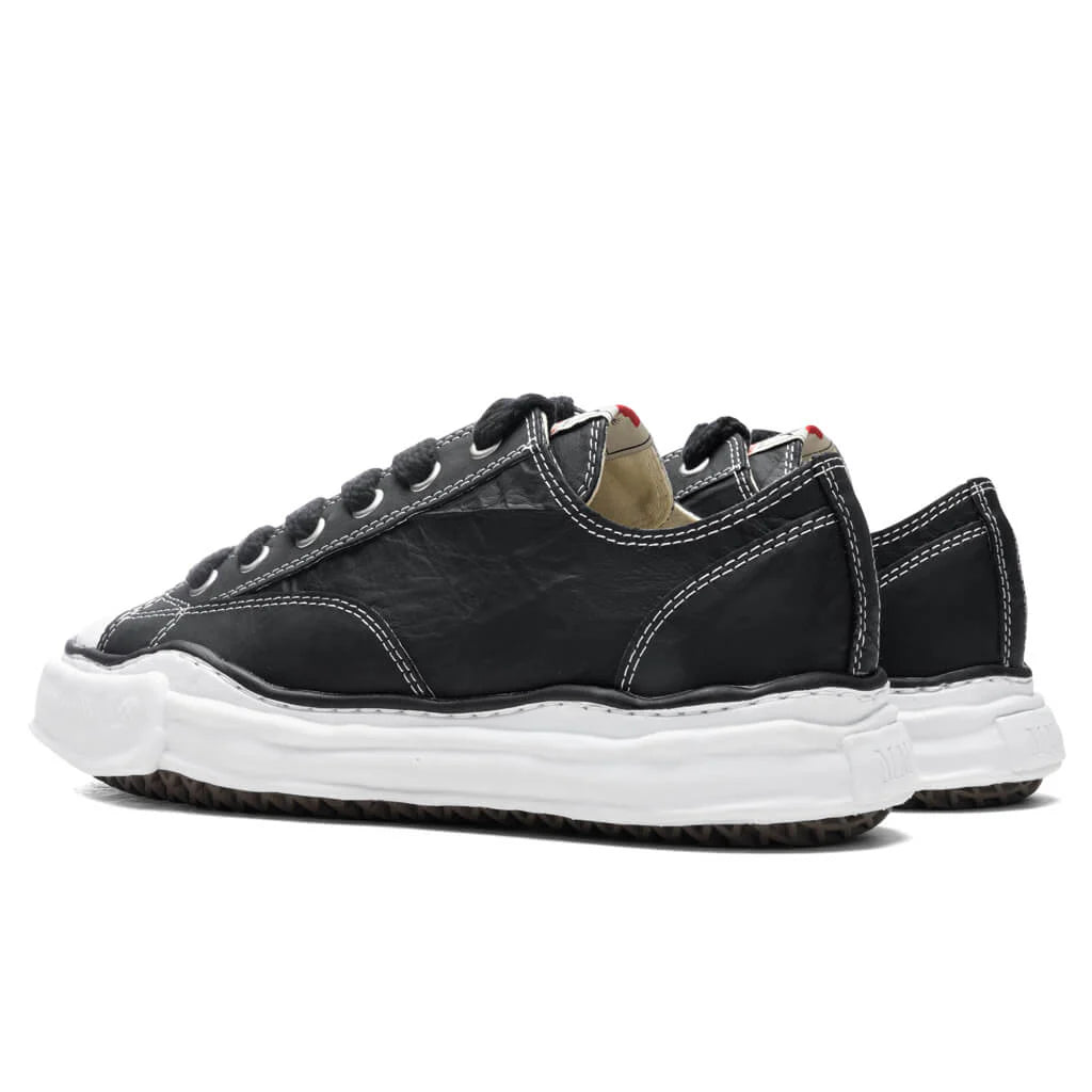 Peterson Low OG Sole Paper Like Leather Sneaker Black