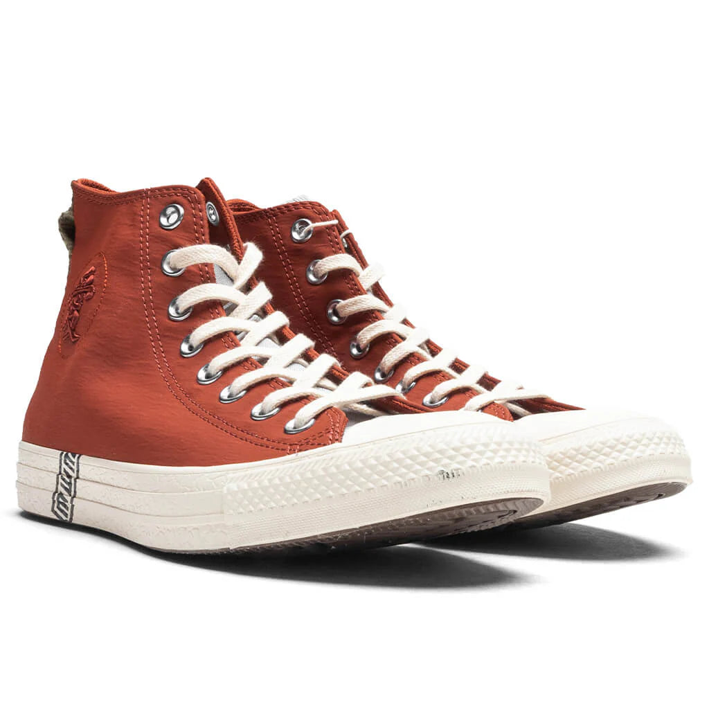 Converse x Naruto Chuck Taylor All Star Hi Natural Ivory Ritual Red Black