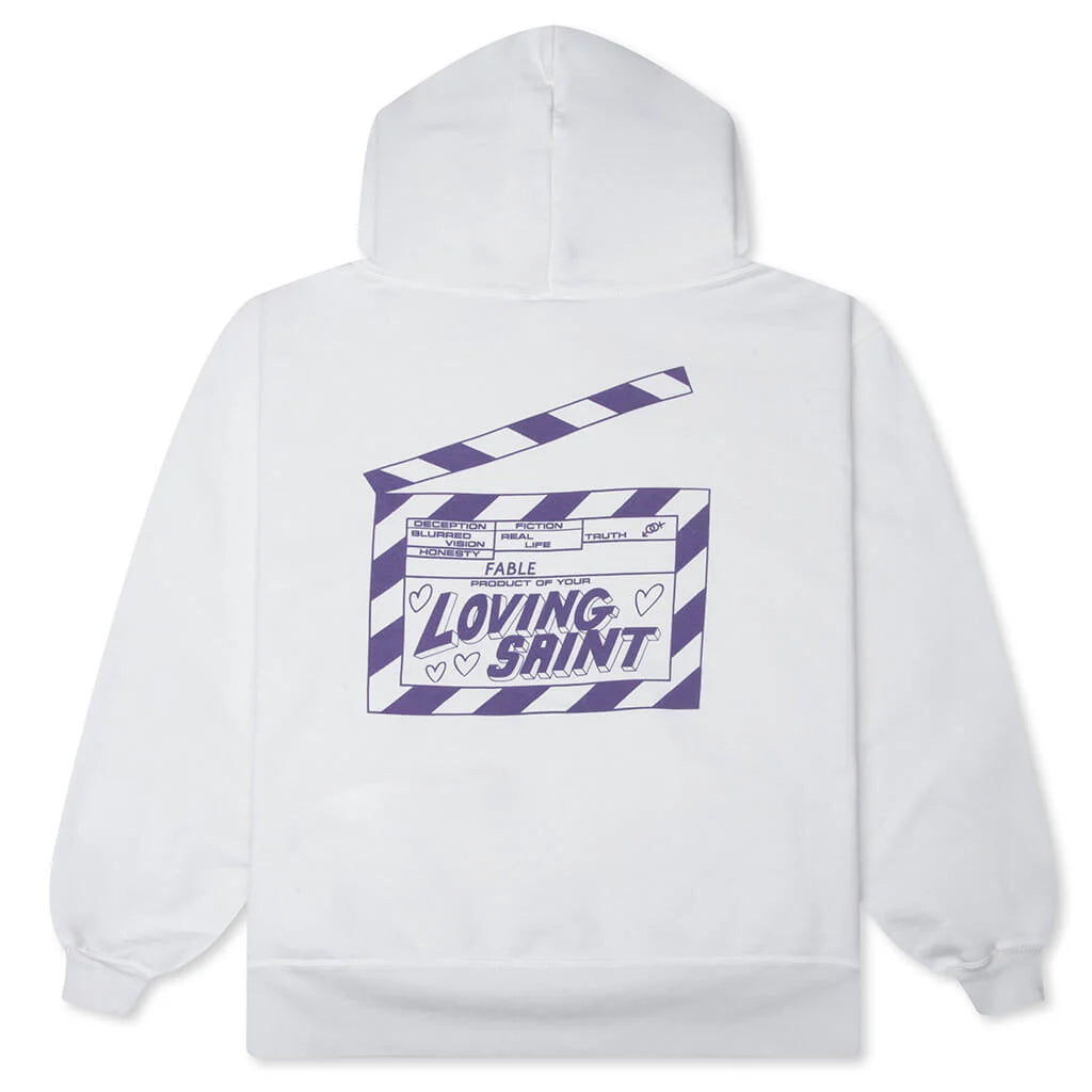 I Love Saint Hoodie White