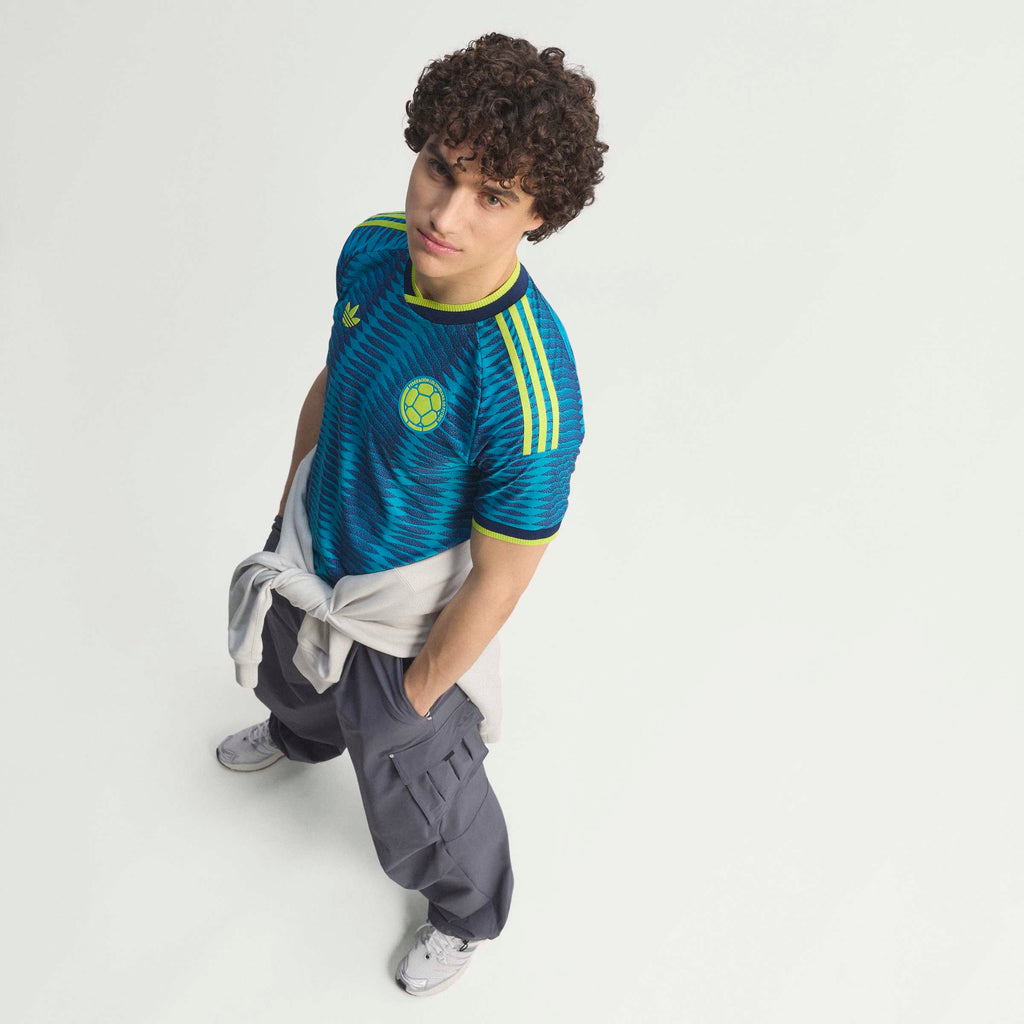 adidas Colombia Away Authentic Mens Soccer Jersey 2026 Mistery Petrol Navy