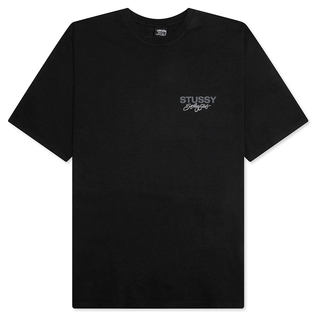 Surf Club Pigment Dyed Tee Black