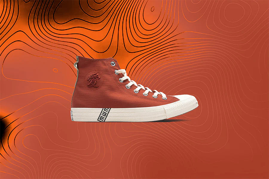 Converse x Naruto Chuck Taylor All Star Hi Natural Ivory Ritual Red Black