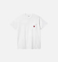 Loose Fit Heavyweight Mens Short Sleeve Shirt White
