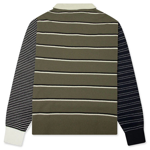 adidas Originals x Song for the Mute 007 Long Sleeve Polo Olive Strata Alumina Black