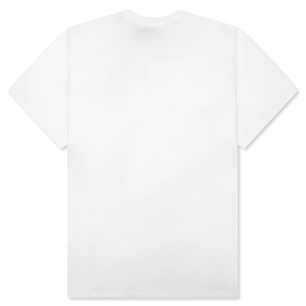 S S Pocket Heart T Shirt White Black