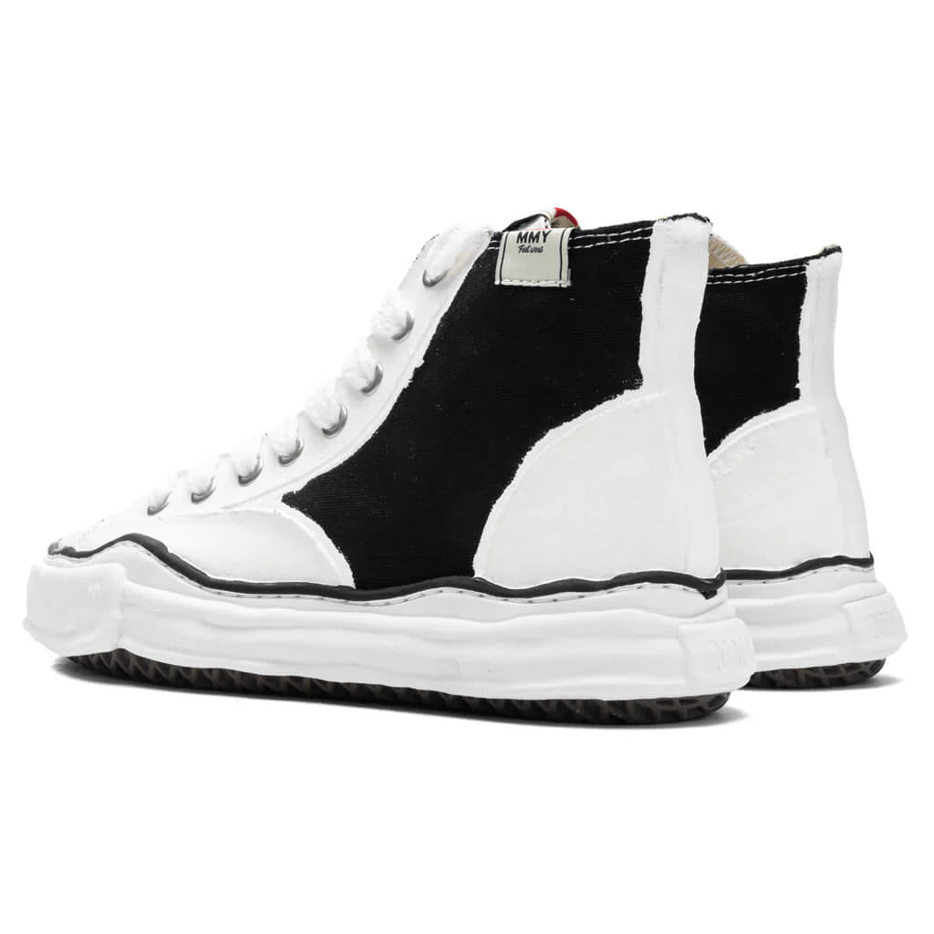 Peterson High OG Sole Rubber Painted Canvas Sneaker Black White