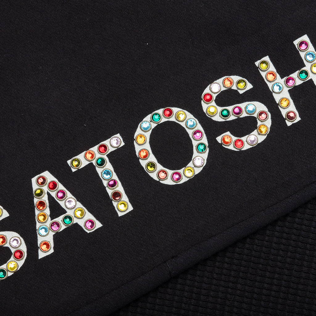 Studded Double Layer Sweatpant Black