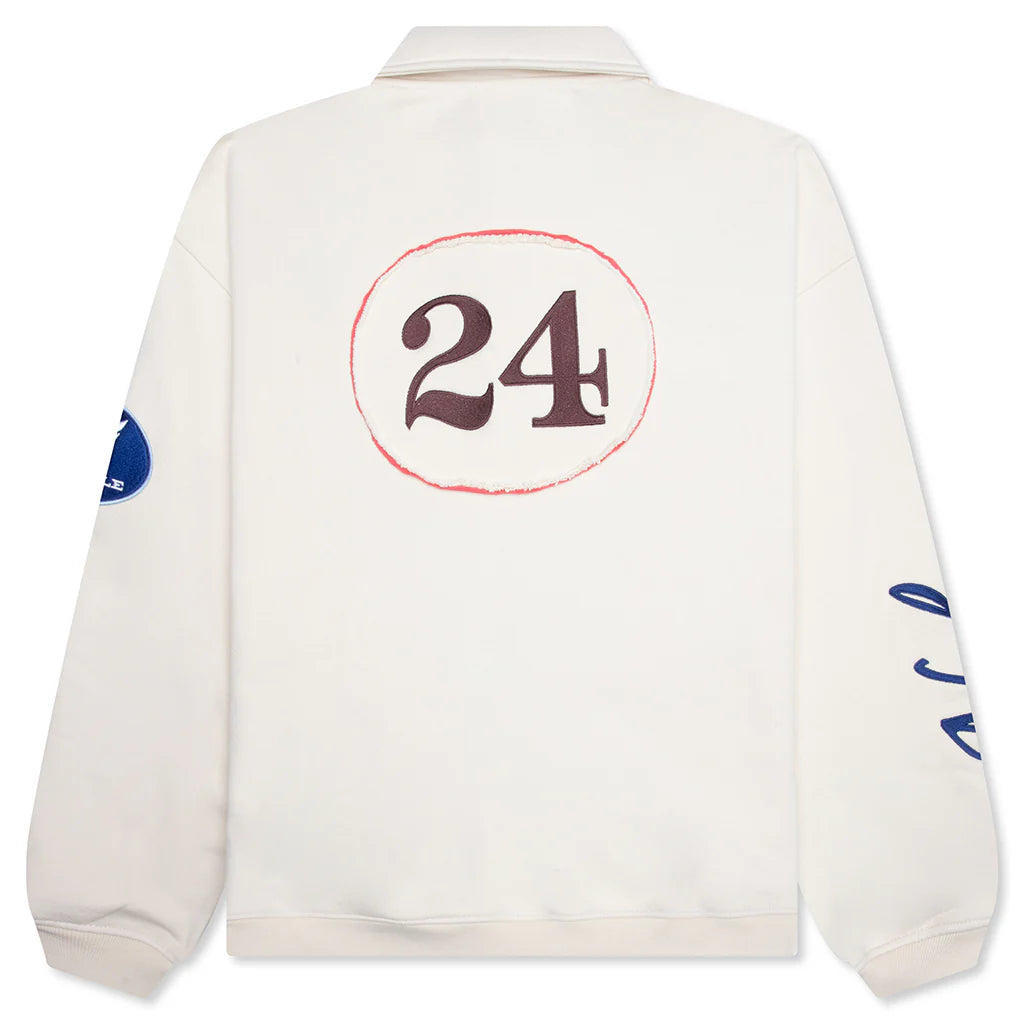 L S Polo Henley Shirt Egg White