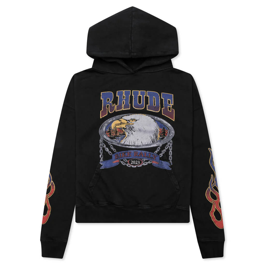Screaming Eagle Hoodie Vintage Black