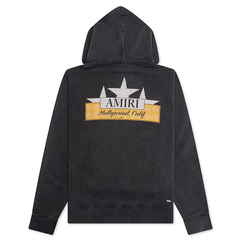 Vintage Crystal Star Hoodie Black