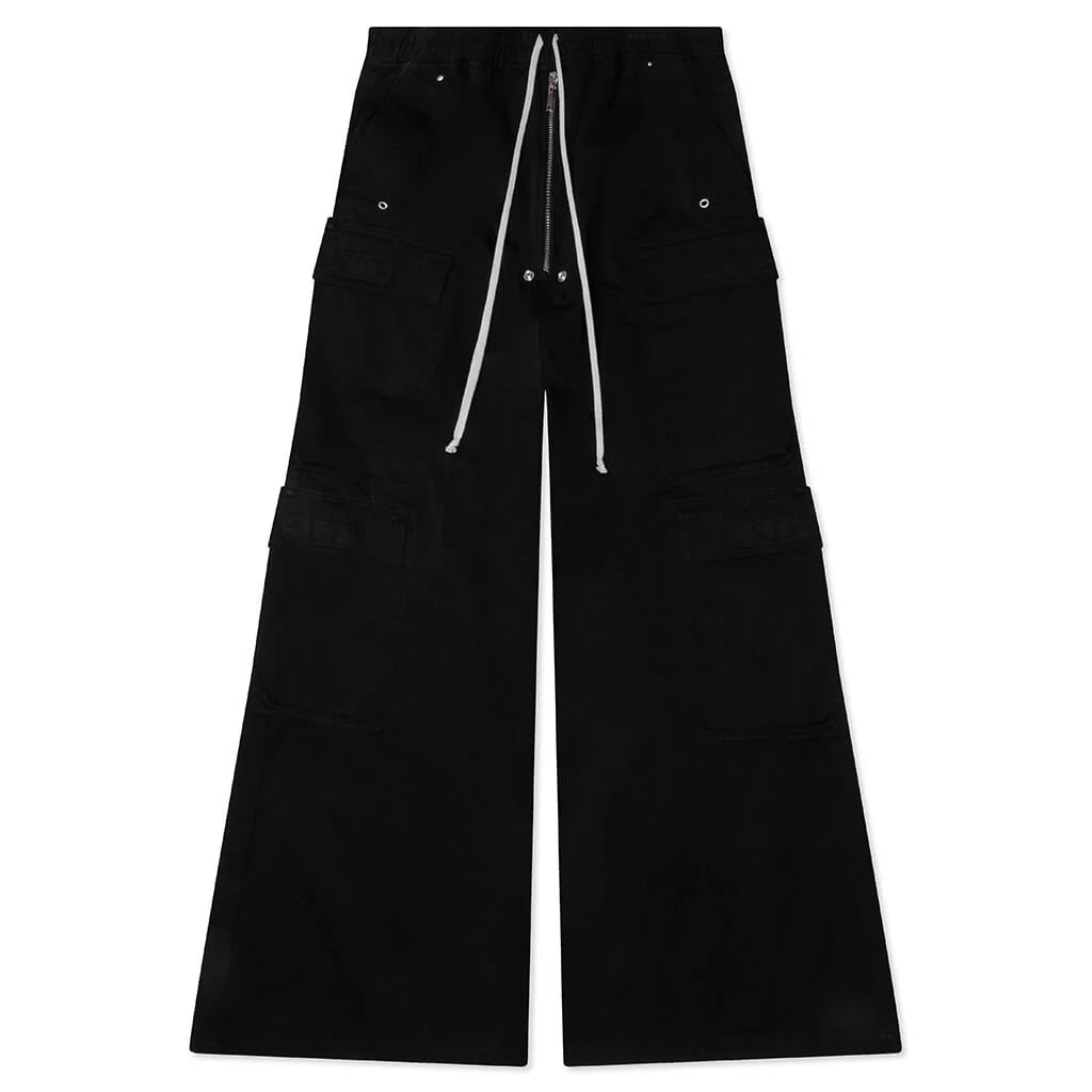 Double Cargo Jumbo Belas Pants Black