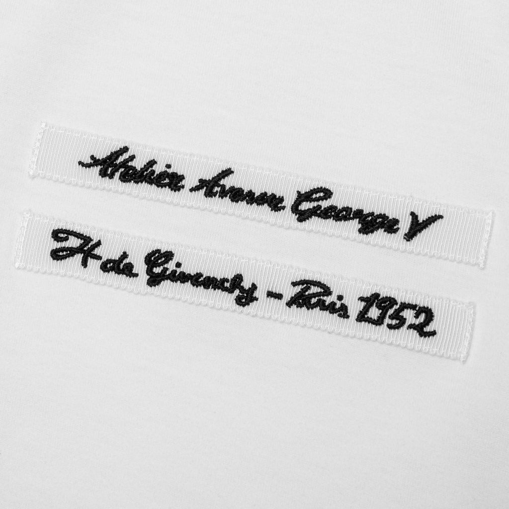 Gros Grain in Cotton T Shirt White