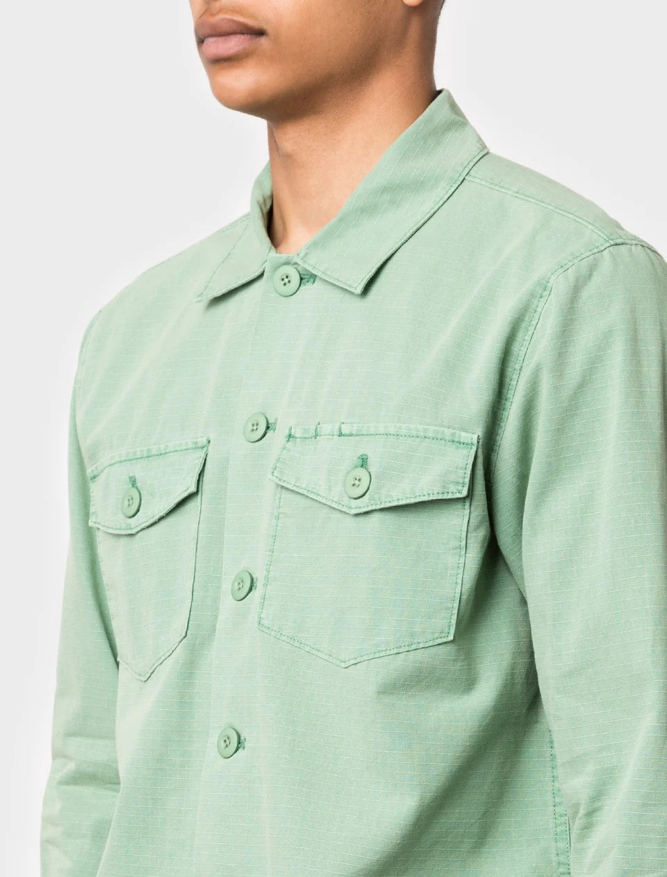 BDU Long Sleeve Mens Shirt Light Turquoise