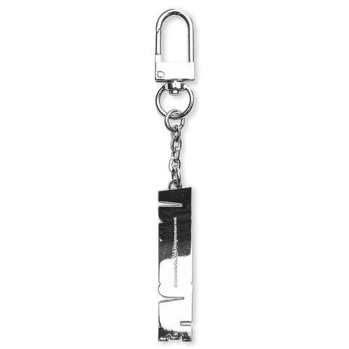 A Bathing Ape Metal Keychain Silver