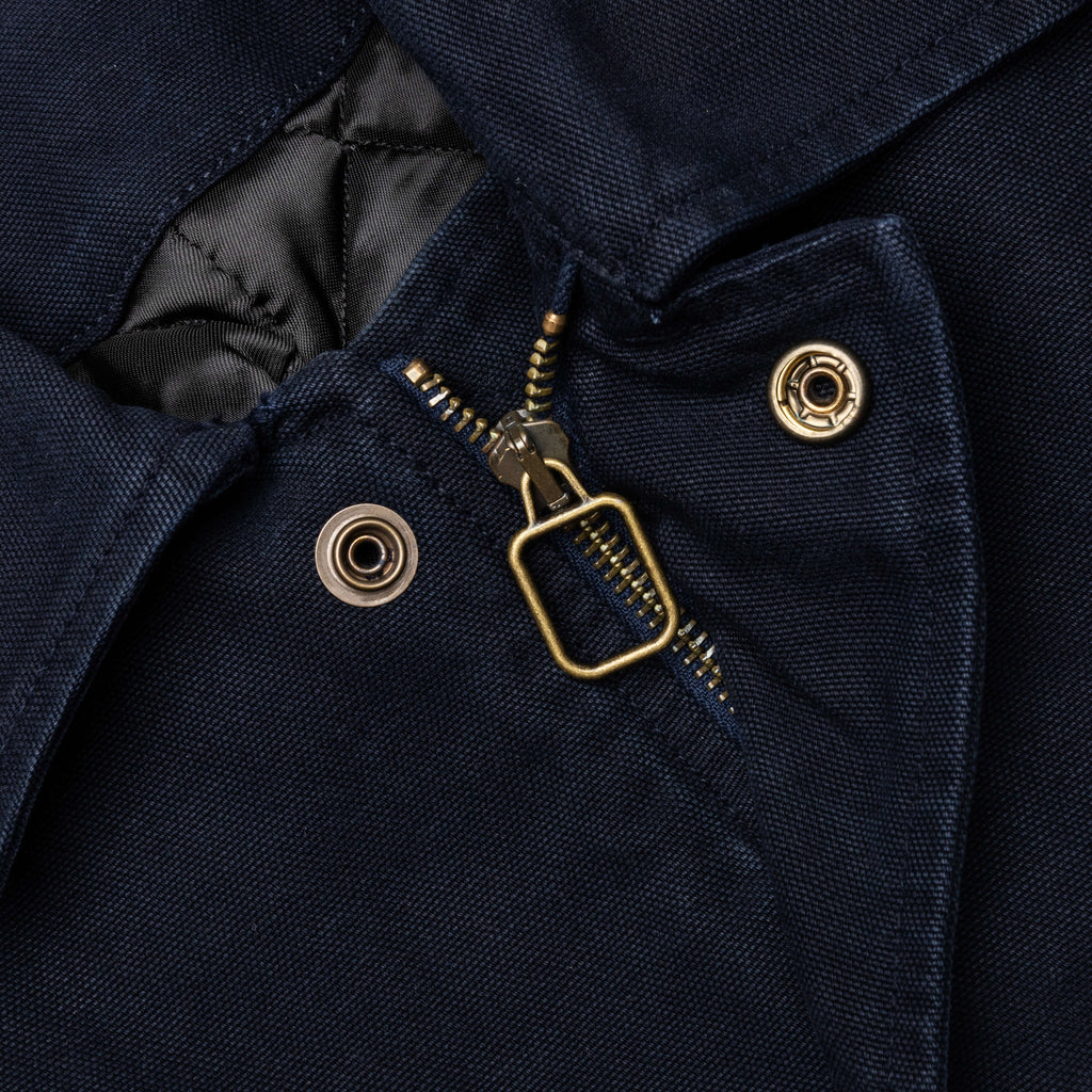 Cotton Canvas Blouson Navy