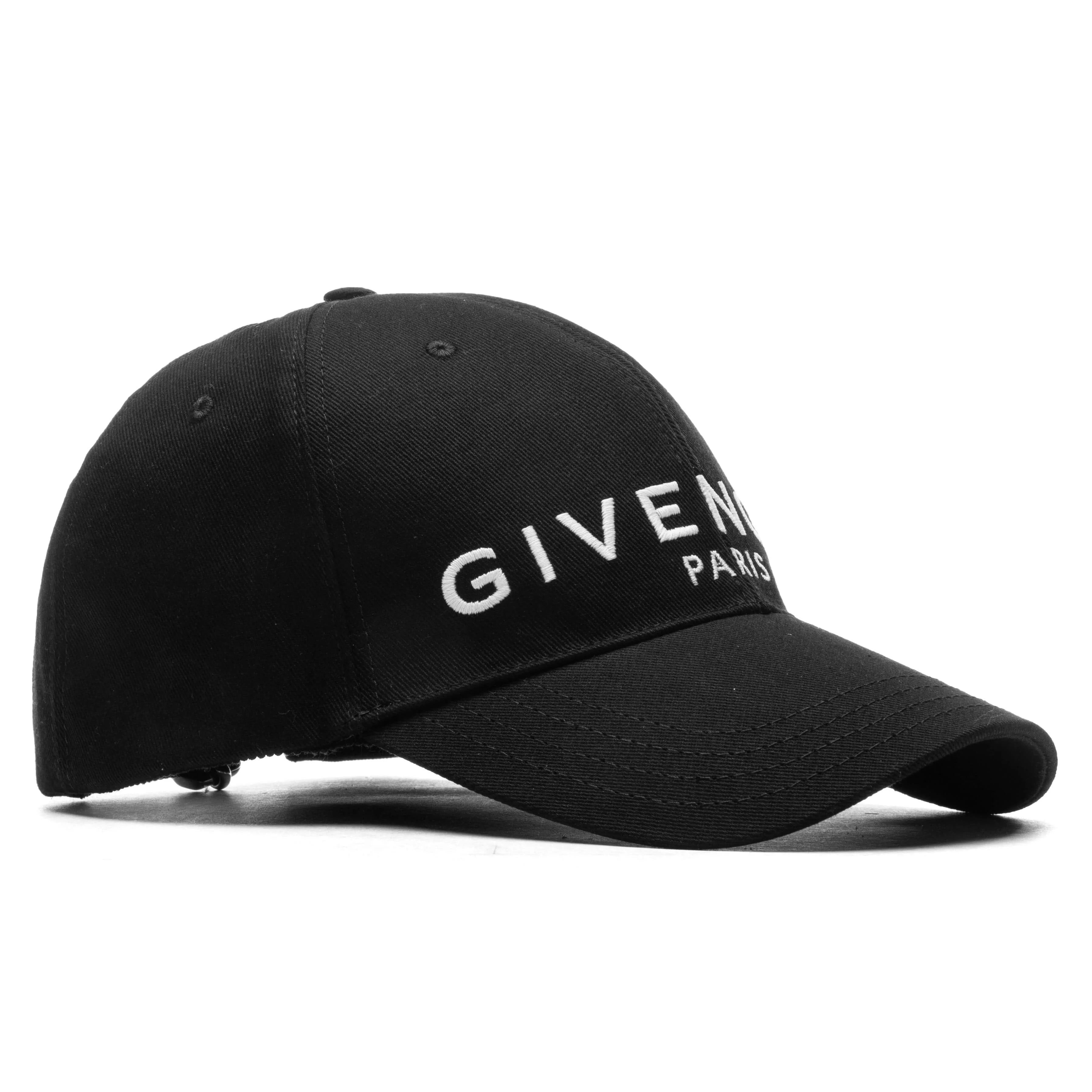 Paris Embroidered Cap Black