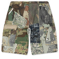 Retouche Camo Patchwork Kenzie Shorts Mixed Camo