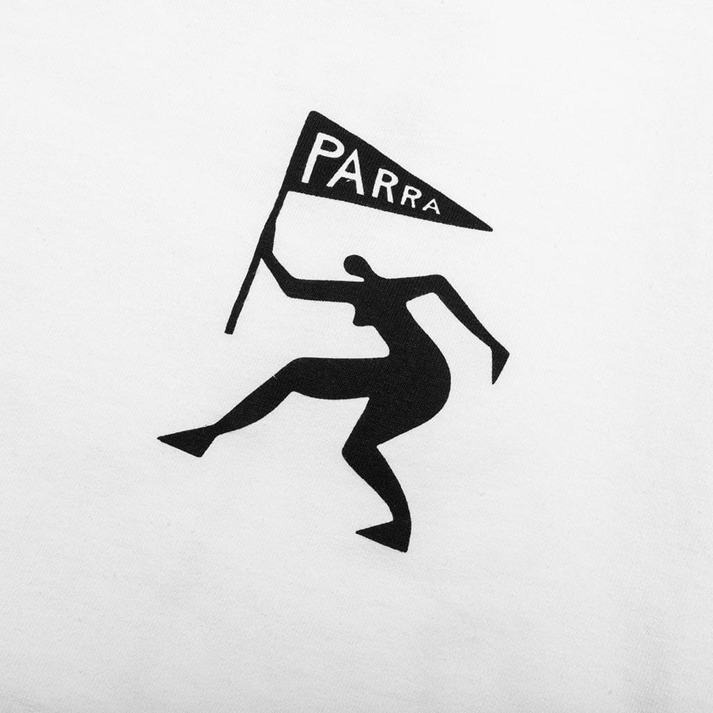 Neurotic Flag Long Sleeve T Shirt White