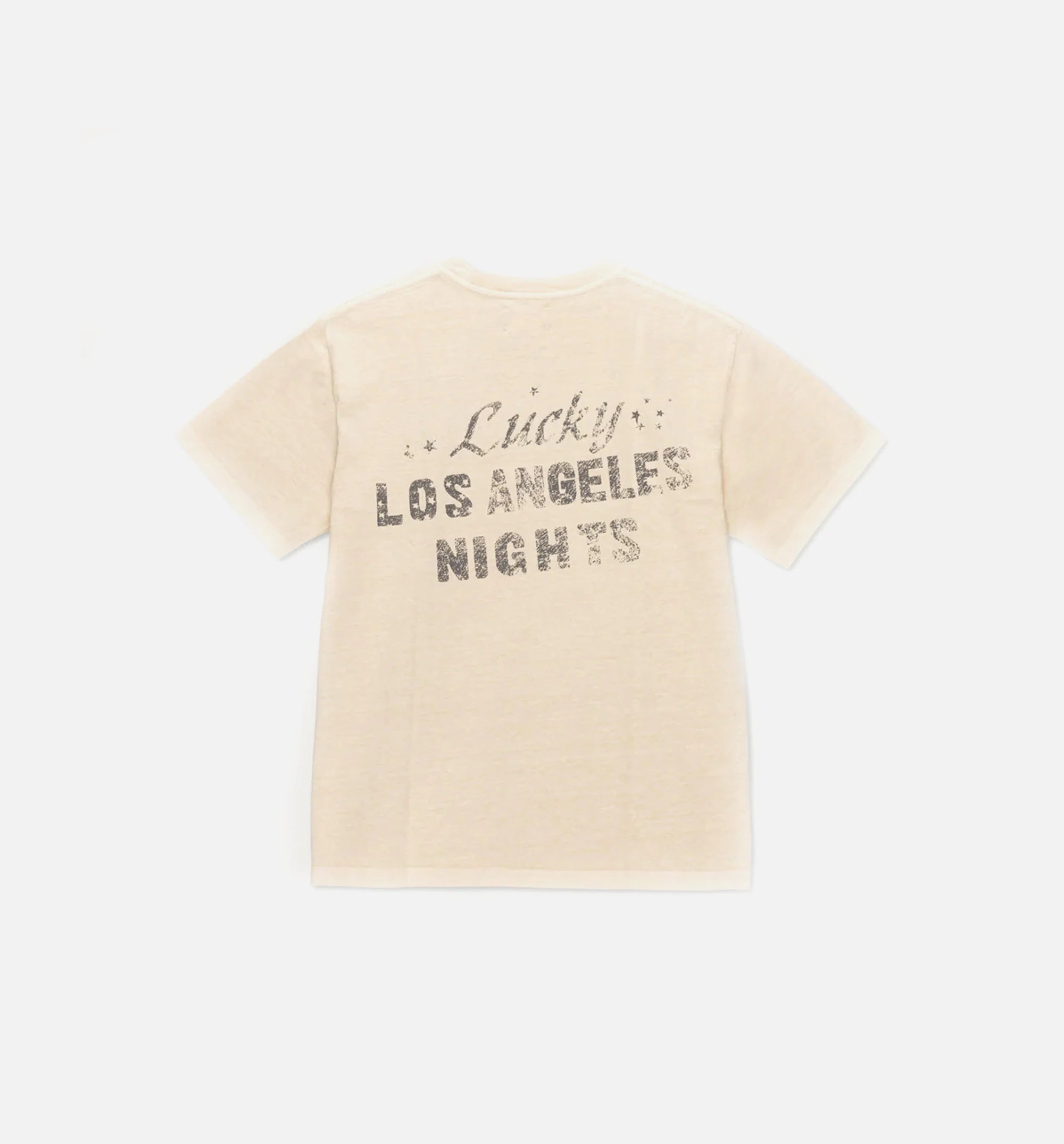 Lucky Hand Tee Mens T Shirt Cream