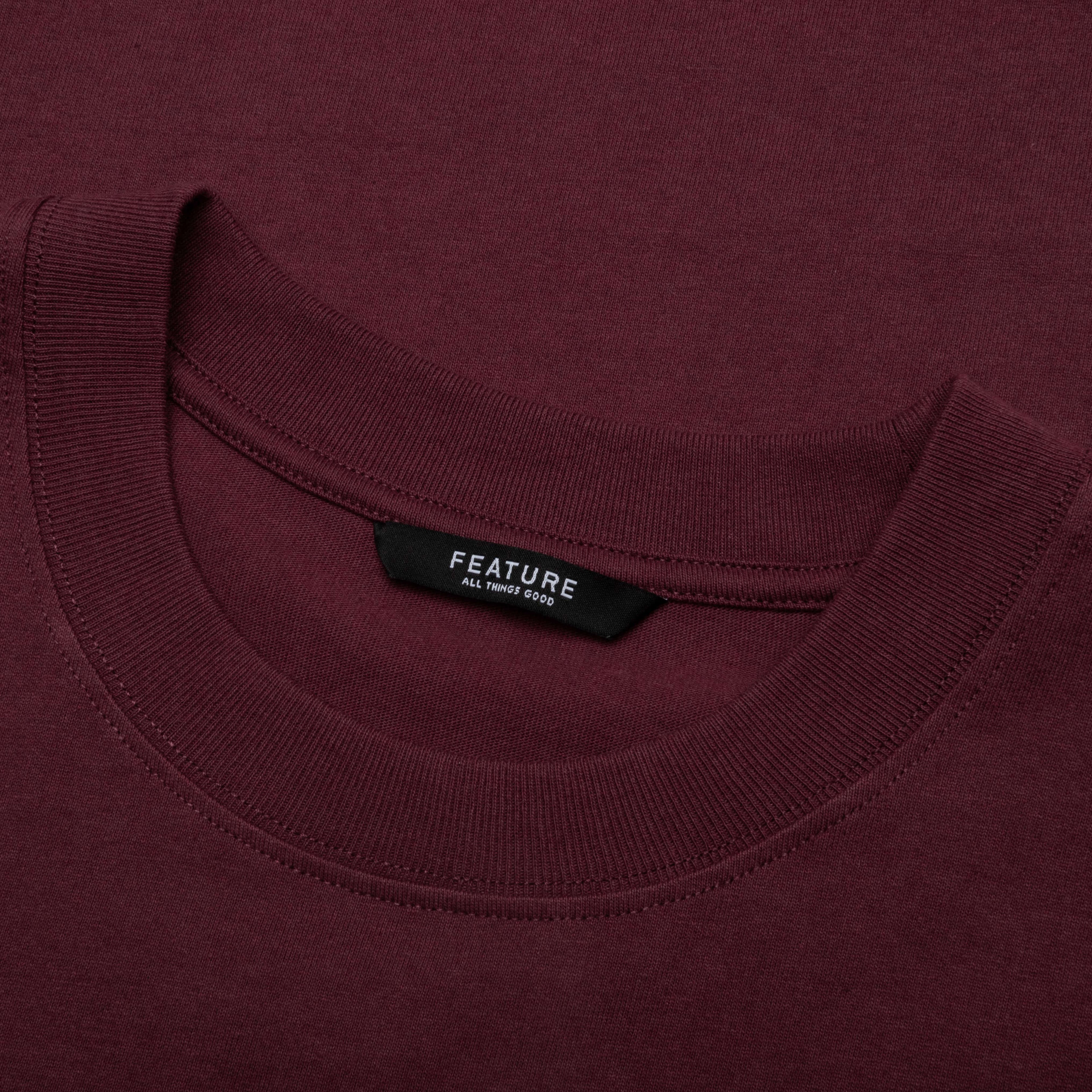 Academy Tee Oxblood Red