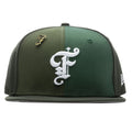Feature x New Era Old English F Fitted Multi Panel Green