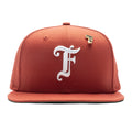 Feature x New Era Old English F Snapback Hat w Pin Rust
