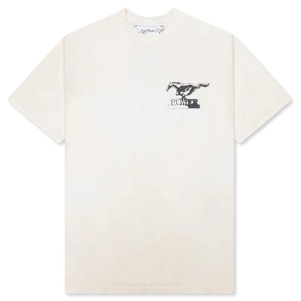 Mustang Cross T Shirt Bone