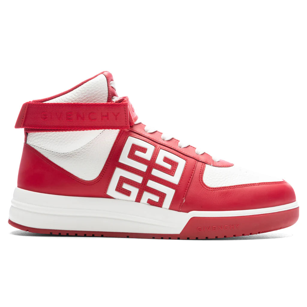 G4 High Top Sneakers Red White