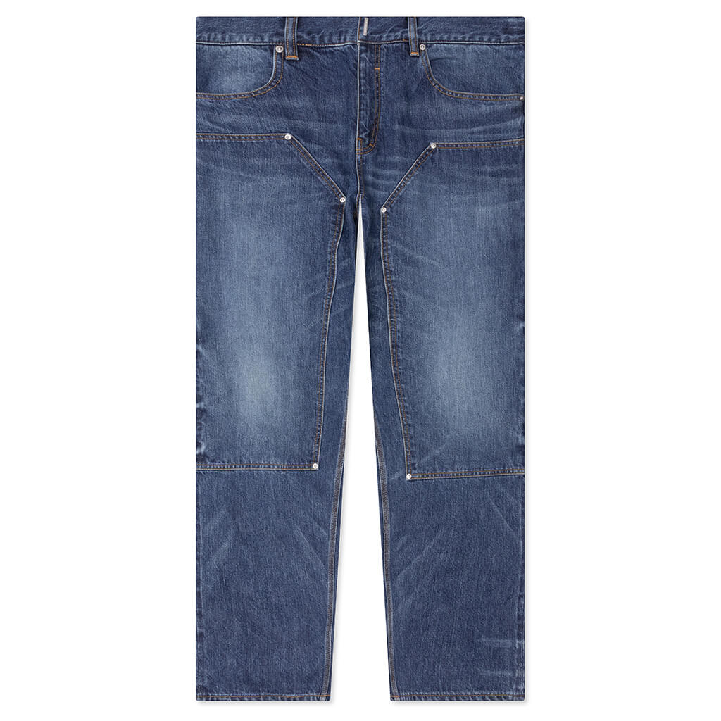 Studded Carpenter Pants Blue