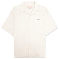 Cream Denim Short Sleeve Shirt with Trunakaroo Plaque Bone