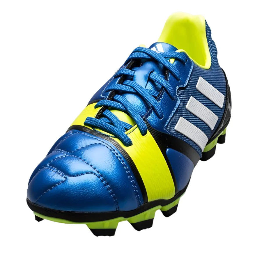 adidas Nitrocharge 20 TRX FG Youth Firm Ground Soccer Cleats Blue White Electricity
