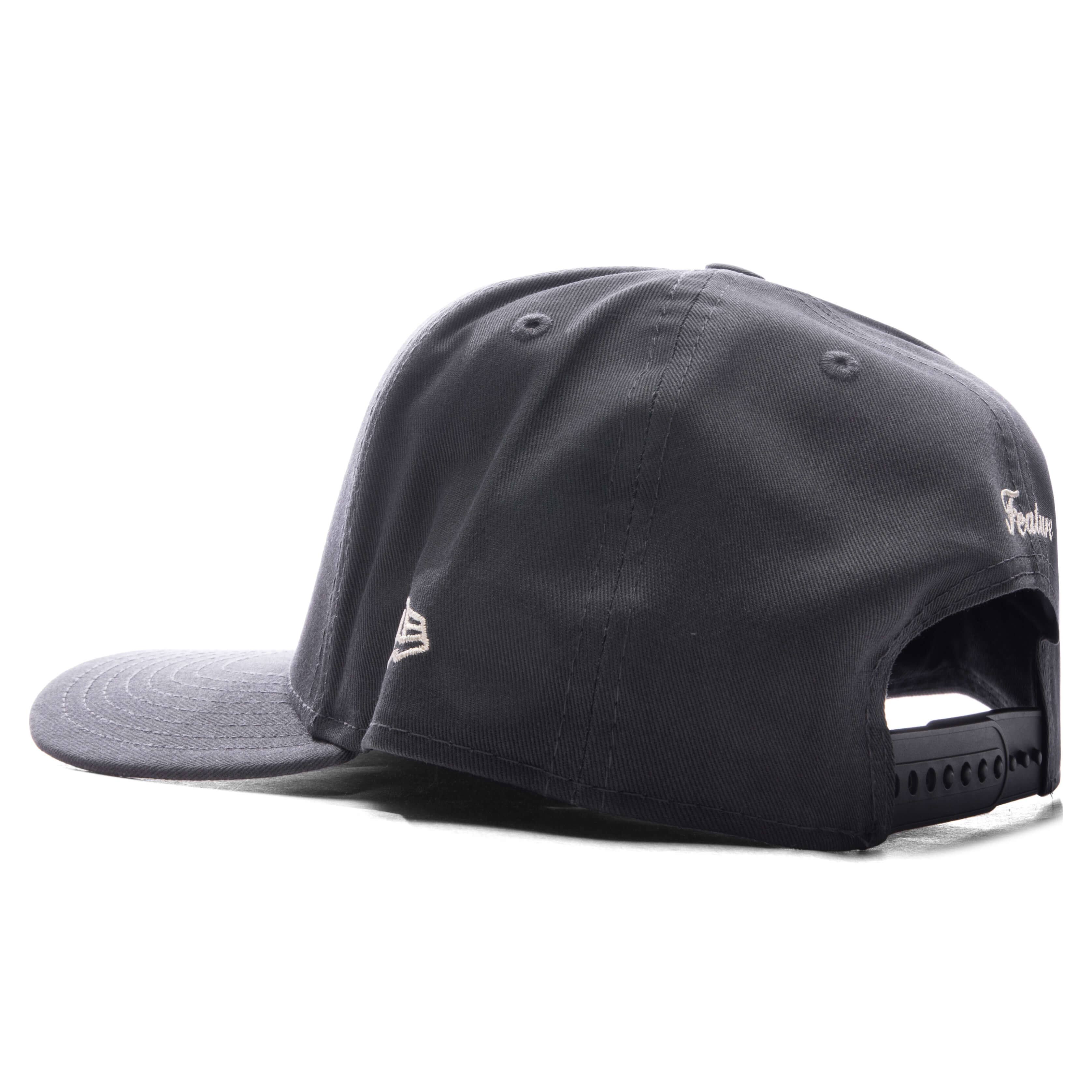 FEATURE x New Era 9FIFTY Curved A Frame Old English F Snapback Graphite