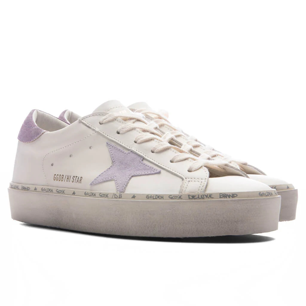 Womens Hi Star White Lilla Lilac